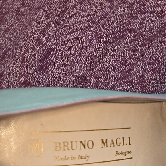 Bruno Magli Women's Blue Peep-Toe Shoes - Picture 3 of 4